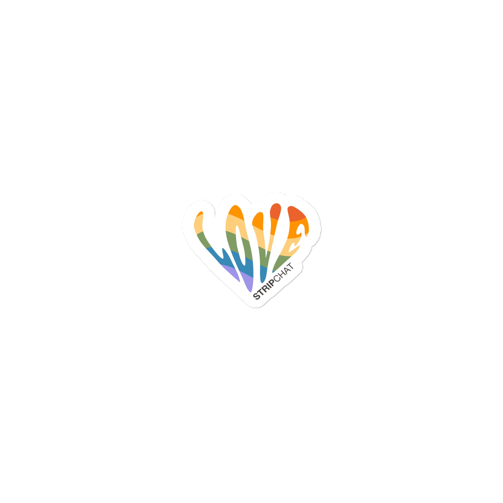 LGBTQ+ love bubble-free sticker