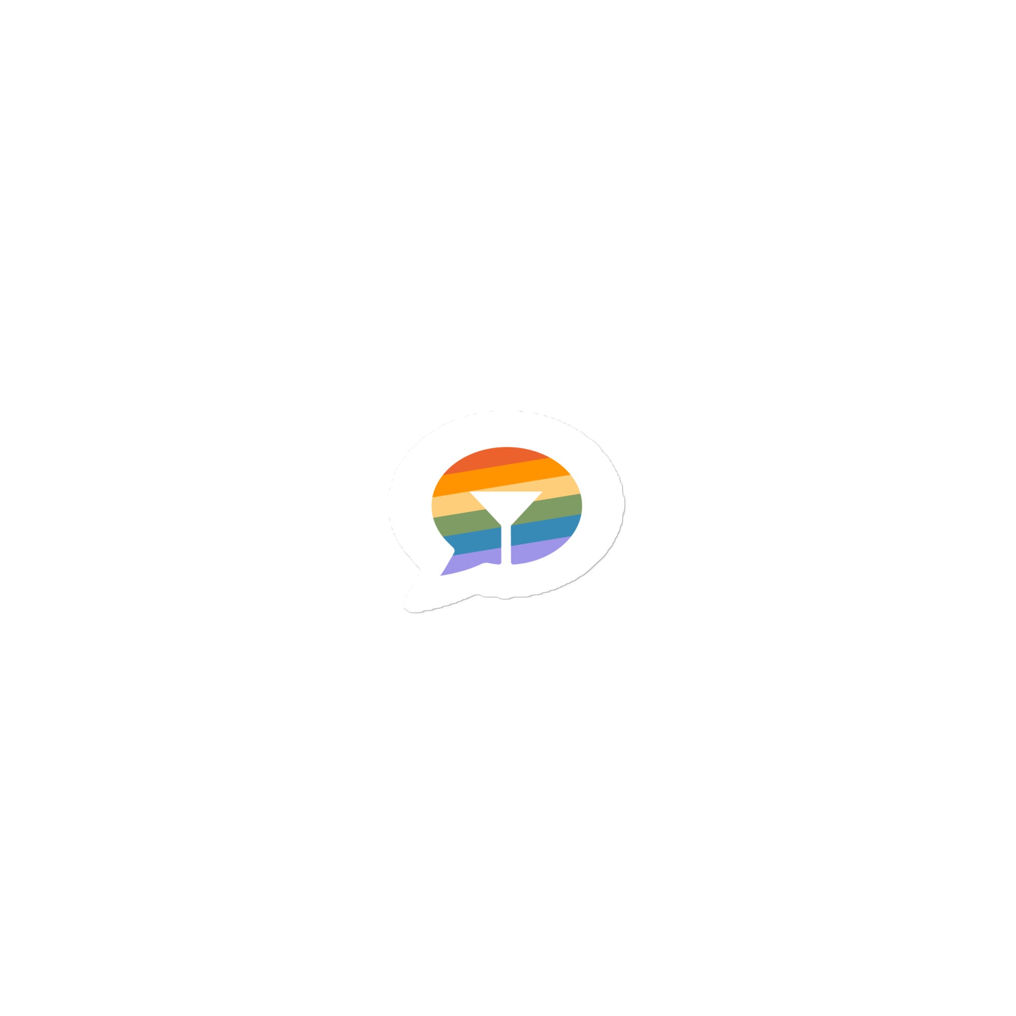 LGBTQ+ bubble-free Stripchat logo sticker