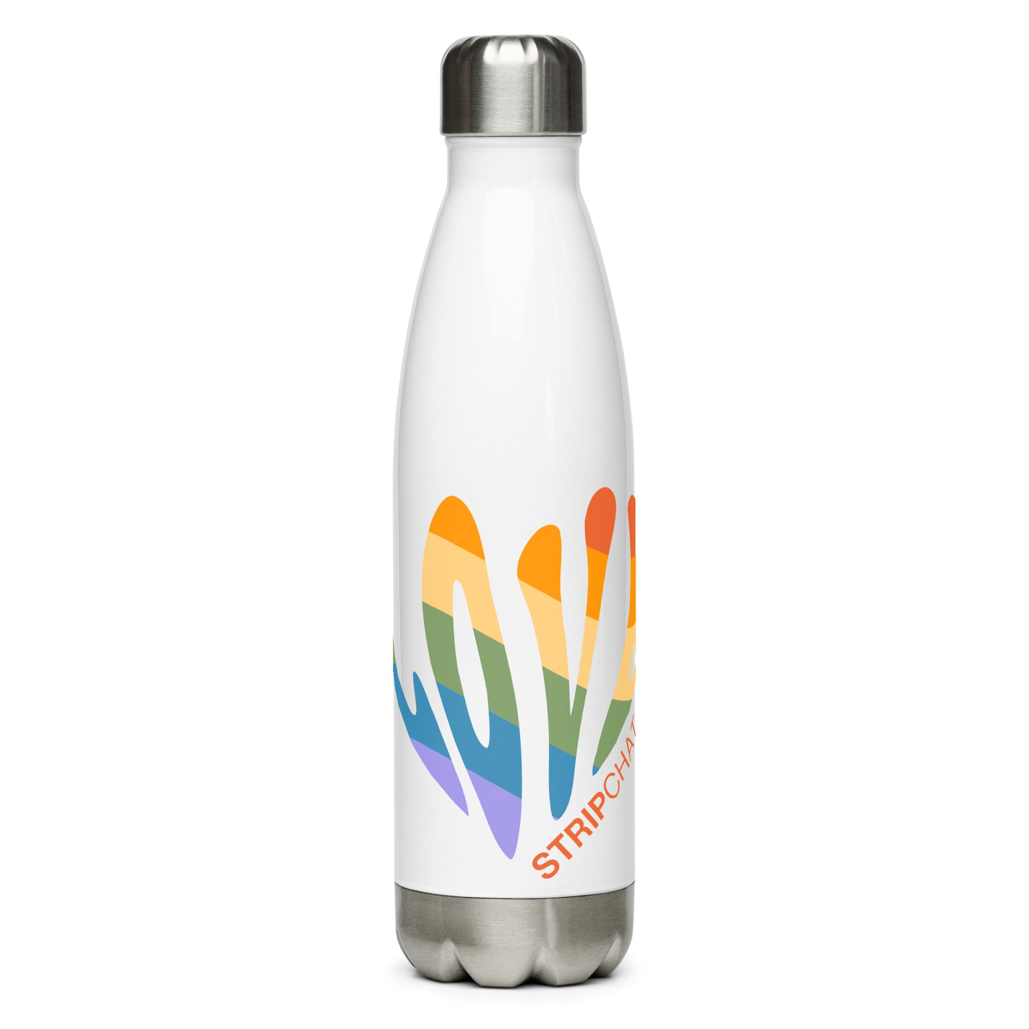 LGBTQ+ love stainless drinking bottle
