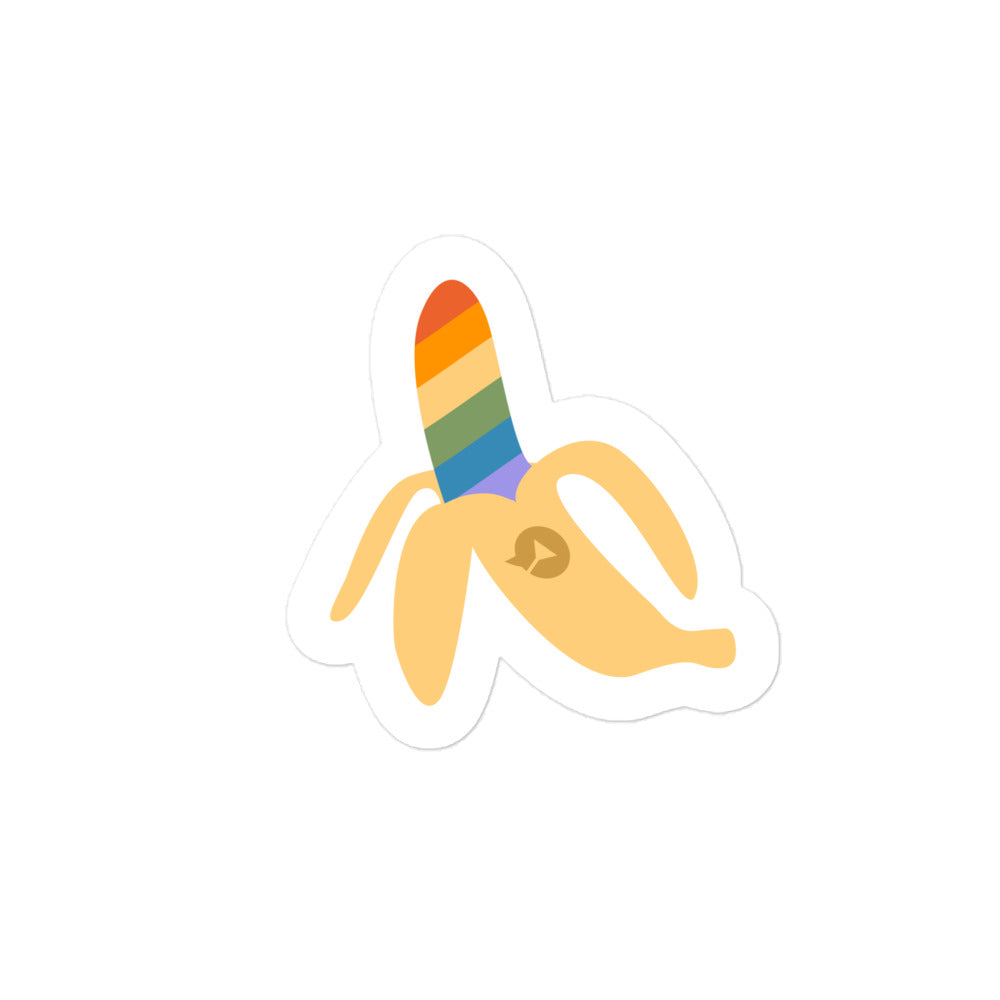 LGBTQ+ bubble-free banana sticker